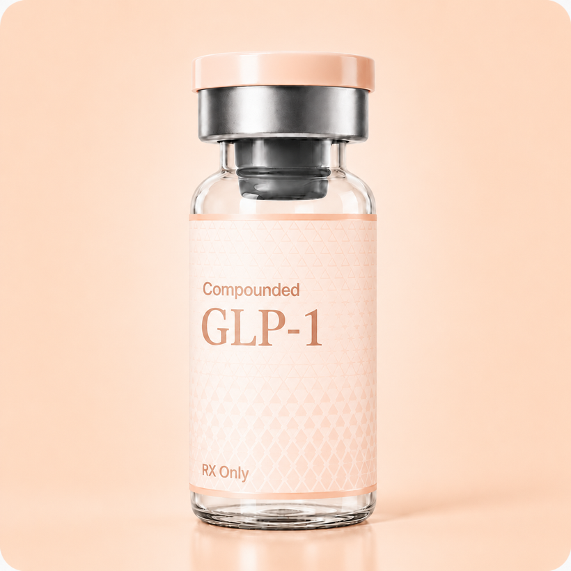 Compounded GLP-1 (Semaglutide) vial